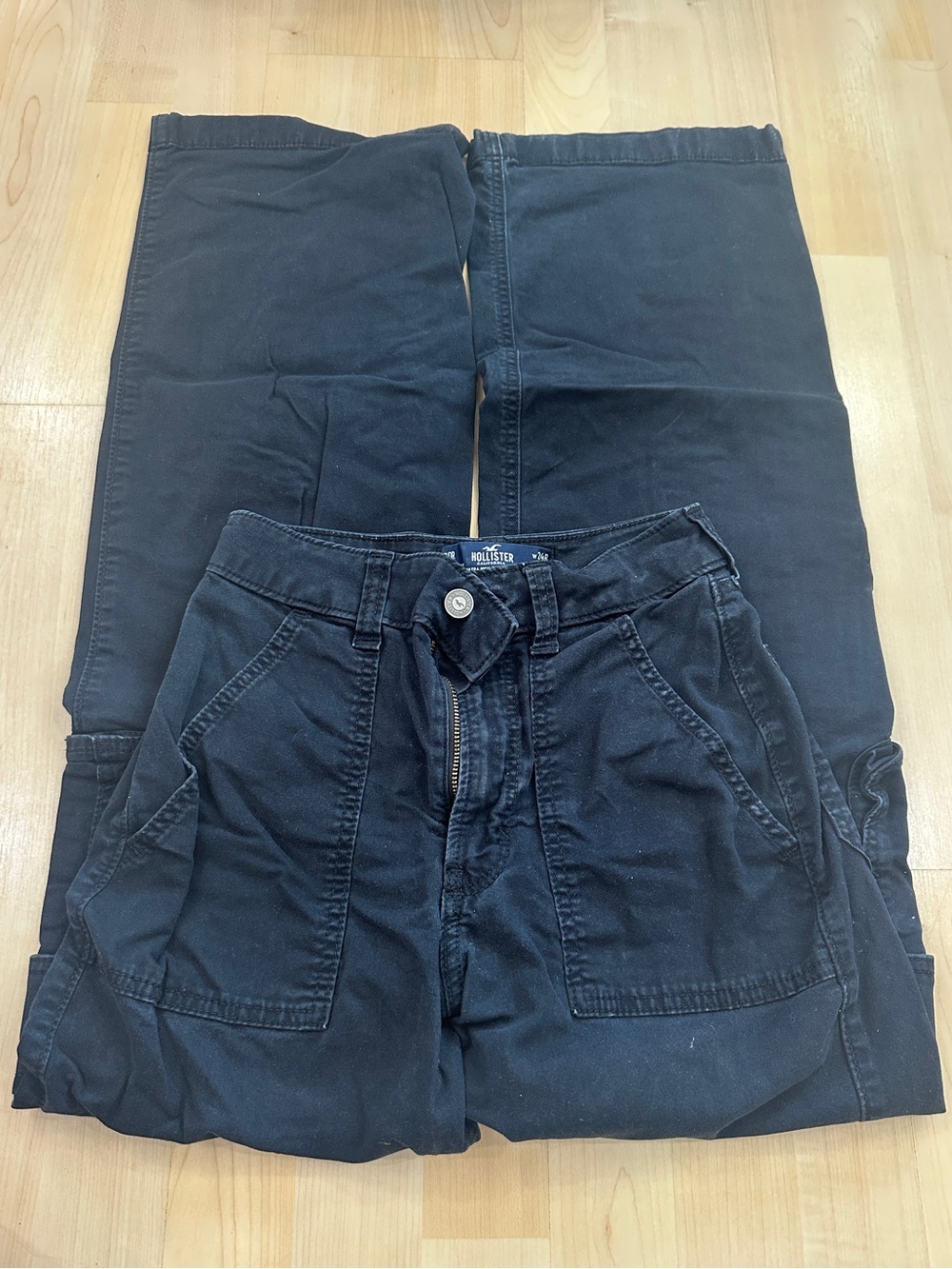 Hollister Black Cargo Pants